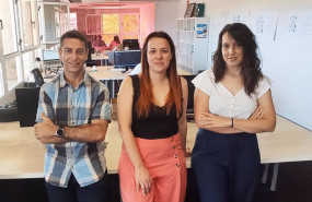 ep archivo   de izda a dcha miguel angel ballesteros cto de gokoan clara torrijos ceo y elena