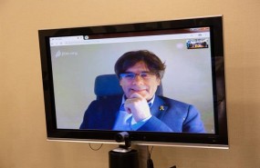 ep carles puigdemont intervienevideoconferenciauna reunion reciente entre