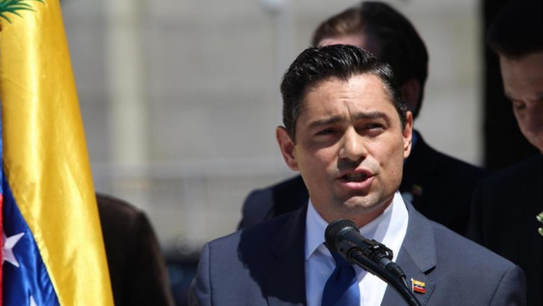 Carlos Vecchio, el 'embajador' en Estados Unidos del autoproclamado "presidente encargado" de Venezuela, Juan Guaidó | -/Prensa Embajada de Venezuela e / DPA - Archivo ep carlos vecchio el embajador en estados unidos del autoproclamado presidente encargado de