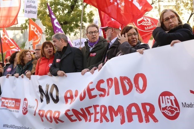 ep concentracion contra el despido por enfermar