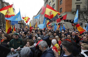 ep concentracion en pamplona en contra de la transferencia a navarra de la competencia de trafico