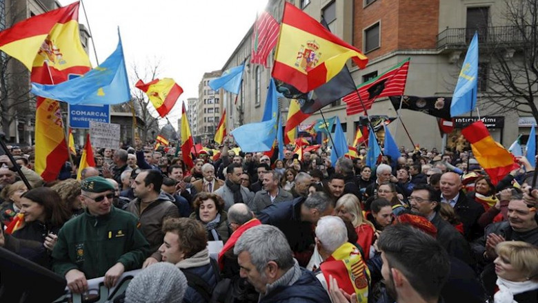 ep concentracion en pamplona en contra de la transferencia a navarra de la competencia de trafico