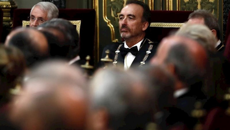 Pool - Archivo ep el magistrado del tribunal supremo manuel marchena c durante el acto de la apertura del ano