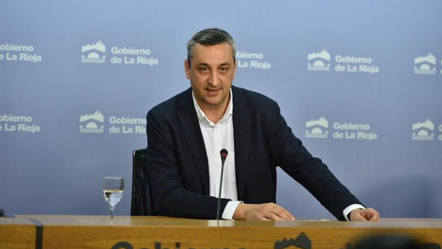 ep el portavoz del gobierno riojnao chus del rio en la comparecencia de prensa del consejo de