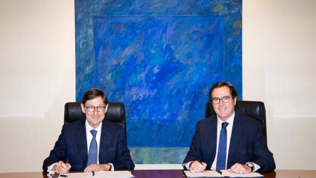 ep el presidente de caixabank jose ignacio goirigolzarri y el presidente de la ceoe antonio