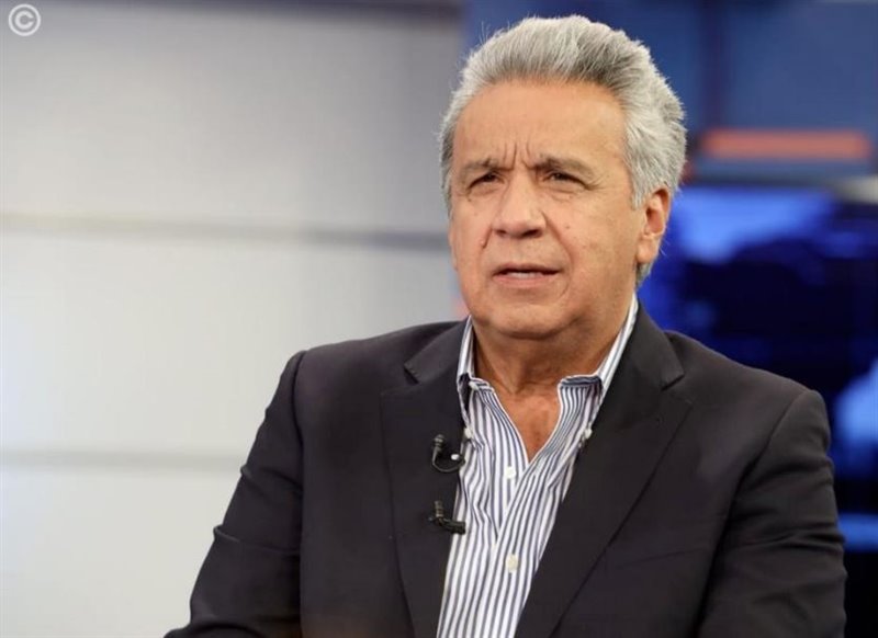 ep el presidente de ecuador lenin moreno durante su entrevista en teleamazonas
