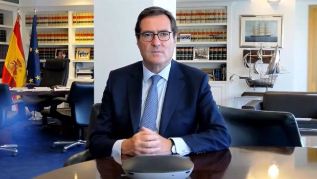 ep el presidente de la ceoe antonio garamendi durante su intervencion