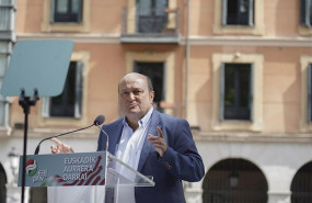 ep el presidente del ebb del pnv andoni ortuzar durante su intervencion en el acto por el 124