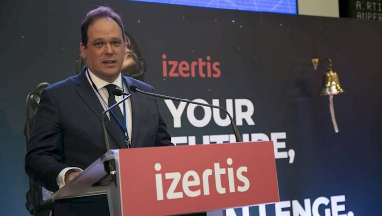 El presidente y consejero delegado de Izertis, Pablo Martín, en el acto de incorporación de la empresa al MAB | BME - Archivo ep el presidente y consejero delegado de izertis pablo martin en el acto de incorporacion de la