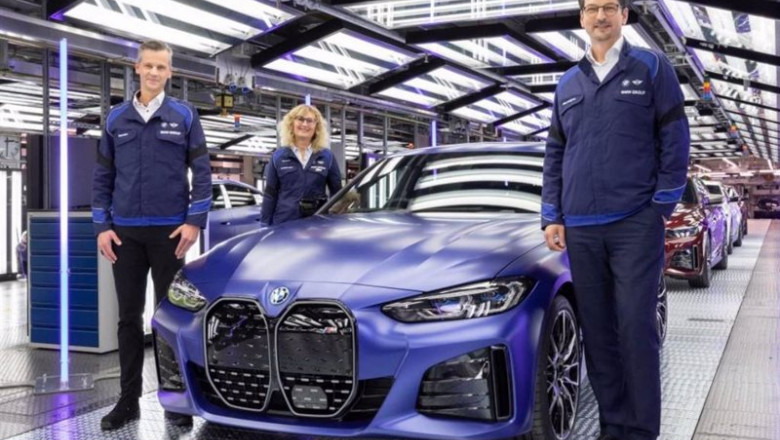 ep el primer bmw i4 electrico producido en serie ha salido este viernes de las lineas de produccion