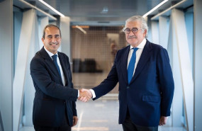 ep el rector de la universidad de navarra alfonso sanchez tabernero izq y el consejero delegado de