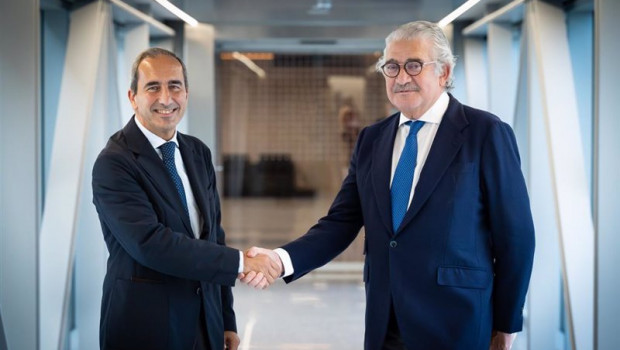 ep el rector de la universidad de navarra alfonso sanchez tabernero izq y el consejero delegado de