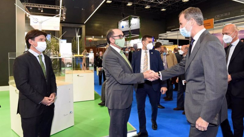 ep el rey felipe vi y el presidente de iberdrola ignacio galan