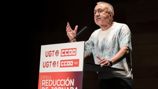 ep el secretario general de ugt pepe alvarez durante una asamblea de delegados sindicales en el