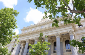 ep fachada del palacio de la bolsa de madrid a 1 de junio de 2023 en madrid espana el ibex 35 ha