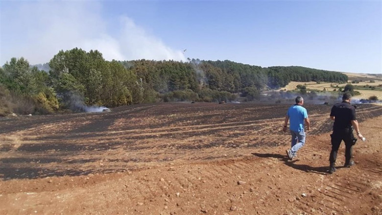 Incendio declarado en Fuente Dorada, en las cercanías de Burgos. | EUROPA PRESS - Archivo ep incendio declarado en fuente dorada en las cercanias de burgos