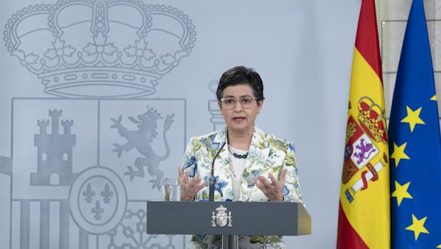 ep la ministra de asuntos exteriores ue y cooperacion arancha gonzalez laya en el palacio de la