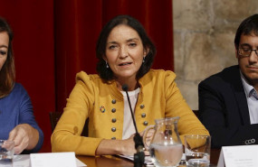 ep la ministra en funciones de industria comercio y turismo reyes maroto durante la firma de un