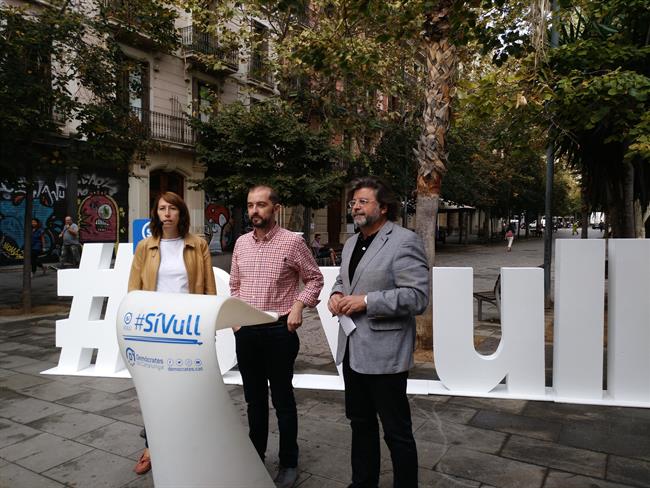 Los dirigentes de Demòcrates Antoni Castellà, Gerard Ardanuy y Assumpció Lailla. | EUROPA PRESS ep los dirigentesdemcrates antoni castell gerard ardanuyassumpcio lailla
