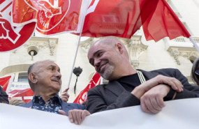 ep los secretarios generales de ugt y ccco pepe alvarez izda y unai sordo dcha