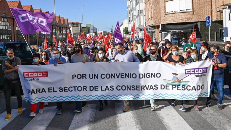 Manifestación conservas. | CCOO ep manifestacion conservas