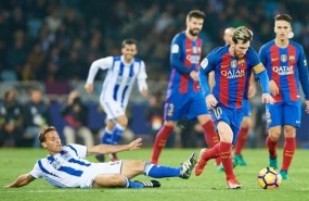 ep sergio canales leo messi gerard pique denis suarez barcelona real sociedad