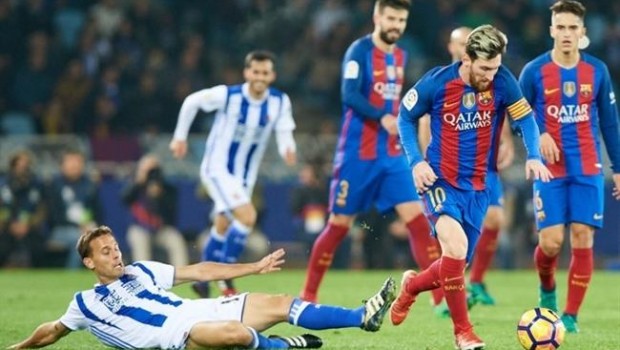 ep sergio canales leo messi gerard pique denis suarez barcelona real sociedad