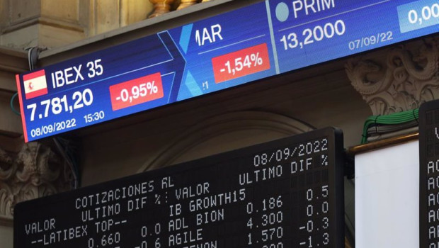 ep un panel del ibex 35 el dia en que el banco internacional europeo bce debate subir tipos en 75