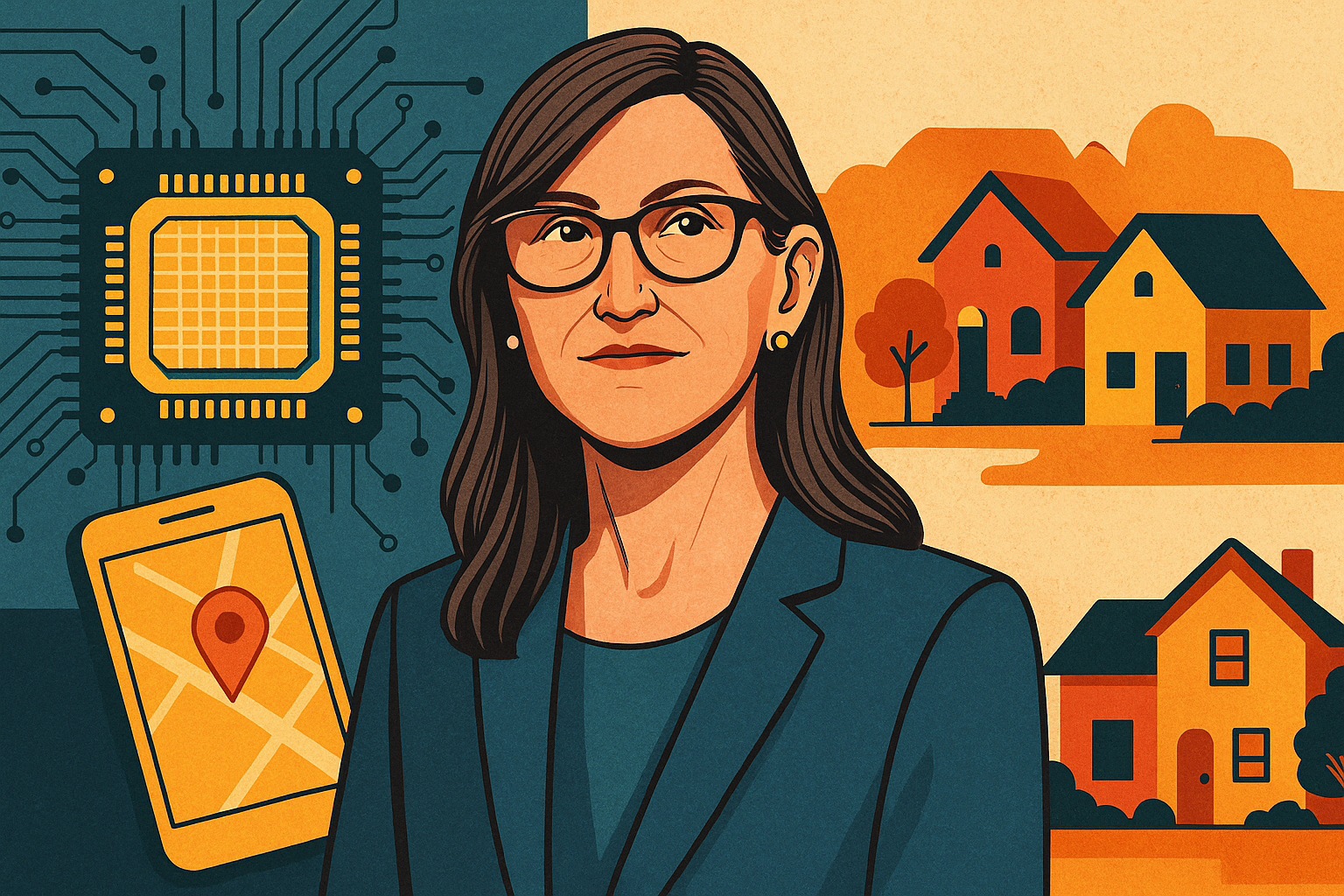 La brújula de la célebre inversora Cathie Wood apunta a estos tres valores