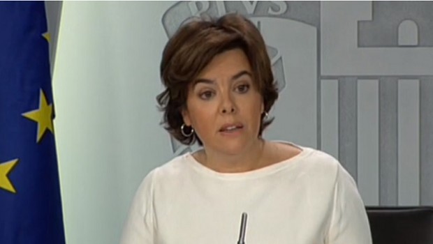 La vicepresidenta del Gobierno, Soraya Sáenz de Santamaría santamaria catalu a cmin22