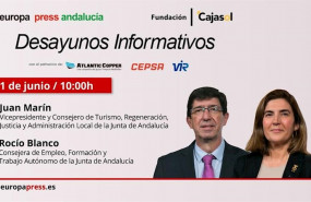 ep anuncio del desayuno informativo de europa press andalucia en sevilla con el vicepresidente de la