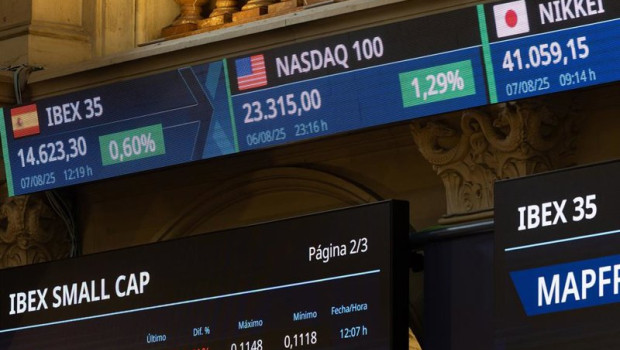 ep archivo   estado de la bolsa de madrid en madrid espana