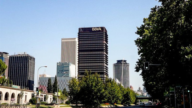 ep archivo   vista del distrito de negocios de madrid