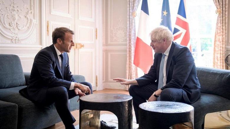 Boris Johnson y Emmanuel Macron | Stefan Rousseau/PA Wire/dpa ep boris johnson y emmanuel macron