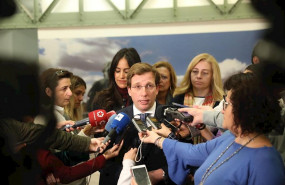 ep el alcalde de madrid jose luis martinez-almeida comparece ante los medios de comunicacion junto a