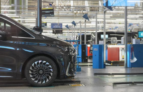 ep el interior de la planta de mercedes benz en vitoria durante la celebracion del acto de
