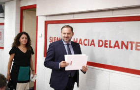 ep el minsitro de fomento en funciones jose luis abalos a su llegada a la rueda de prensa tras la