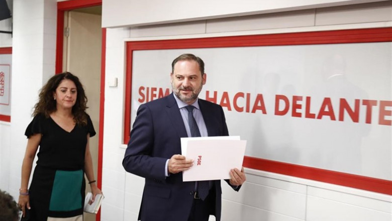 ep el minsitro de fomento en funciones jose luis abalos a su llegada a la rueda de prensa tras la