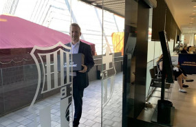 ep el precandidato a la presidencia del fc barcelona victor font entrega las firmas para llevar el