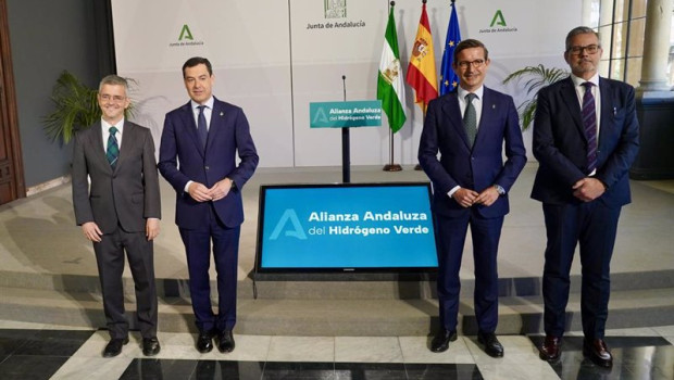 ep el presidente de la junta juanma moreno firma una alianza con unas 150 empresas para convertir a