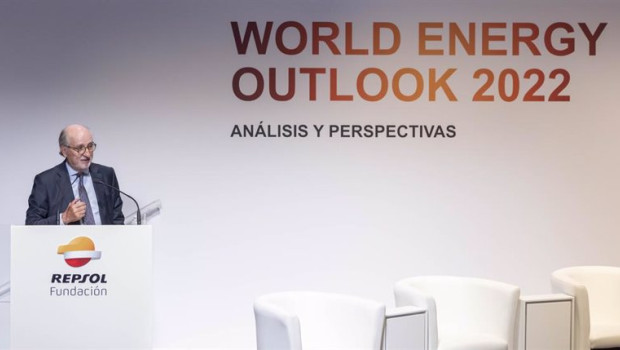 ep el presidente de repsol antonio brufau en la clausura de la presentacion del informe weo