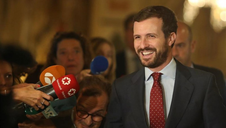 El presidente del PP, Pablo Casado, a su llegada al desayuno informativo de Nueva Economía Fórum. | Eduardo Parra - Europa Press ep el presidente del pp pablo casado a su llegada al desayuno informativo de nueva economia forum