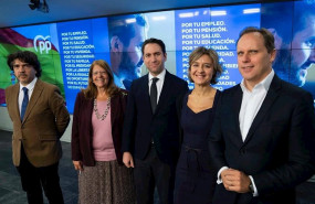 ep equipo economico del pp daniel lacalle isabel gardia tejerina elvira rodriguez y mario garces