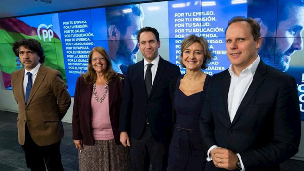 ep equipo economico del pp daniel lacalle isabel gardia tejerina elvira rodriguez y mario garces