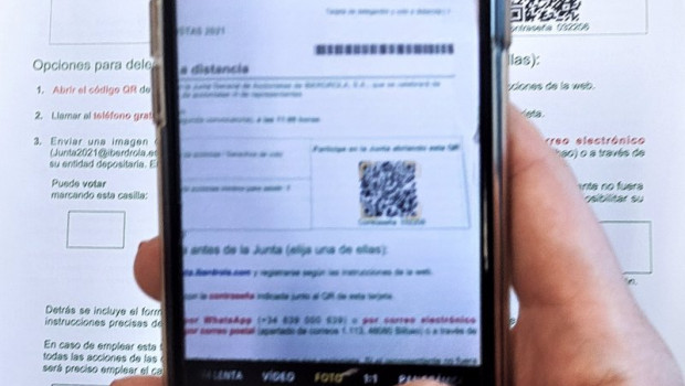 ep iberdrola permite votar a sus accionistas en la junta por un codigo qr