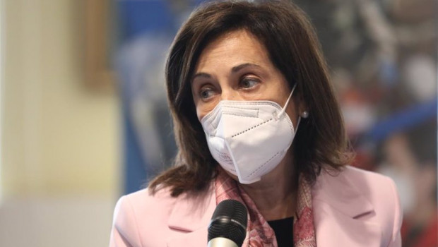ep la ministra de defensa margarita robles interviene en el acto de entrega del premio soldado idoia