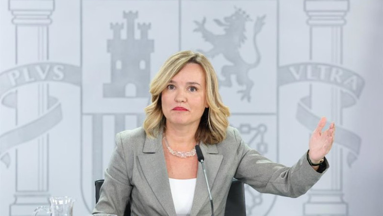 ep la ministra de educacion pilar alegria durante una rueda de prensa posterior al consejo de