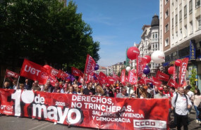 ep la pancarta que ha liderado la manifestacion