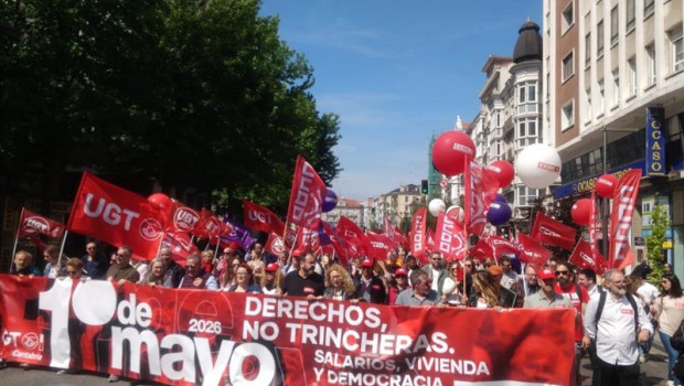 ep la pancarta que ha liderado la manifestacion
