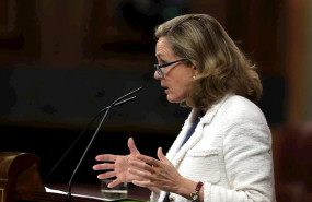 ep la vicepresidenta de asuntos economicos nadia calvino durante una intervencion en el congreso